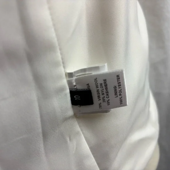 Kimberley Ovitz Cream Sophisticated Suit Jacket with Pleated Back 10 - Picture 10 of 10